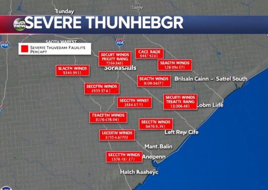 Multiple Severe Thunderstorm Alerts Issued for South Carolina Counties